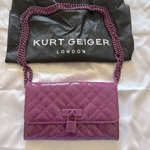 KURT GEIGER PURPLE MINI BRIXTON CROSSBODY